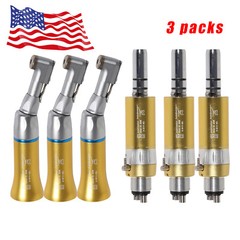 Dental Contra Angle Air Motor 4Hole Low Slow Speed Handpiece NSK Style Gold