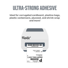 4000 Fanfold 4×6 Direct Thermal Labels Shipping / Barcode Labels Zebra UPS