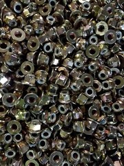 (50) M10-1.25 or 10mm Metric Hex Flange Stop Lock Nut / Nylon Insert ,Class 8.8