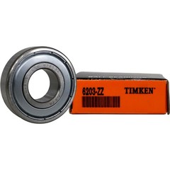 (2 PACK) USA TIMKEN 6203-2Z 17X40X12MM Double Metal Seal Ball Bearings