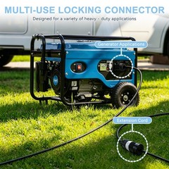 NEMA L14-20P Locking Plug – 20A 125/250V Twist Lock Generator Connector