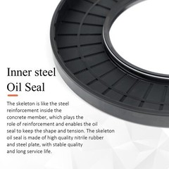 Metric Oil Shaft Seal 45mm – 47mm Dust Grease Seal TC Double Lip w/ Spring