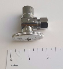 (100) 1/4 TURN ANGLE STOP VALVE COMPRESSION 3/8″ OD X 1/2″ SWEAT (LEAD FREE) NSF