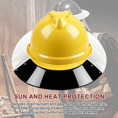 Hard Hat Sun Visors with MSA V-Gard Shade Full Brim Attachment, 697410 Standa…