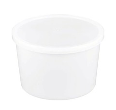 Choice Heavy-Duty 64 oz. Microwavable Translucent Heavy Weight Plastic Deli Cont