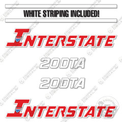 Fits Interstate 20DTA Decal Kit Flatbed Trailer – 7 YEAR OUTDOOR 3M VINYL!