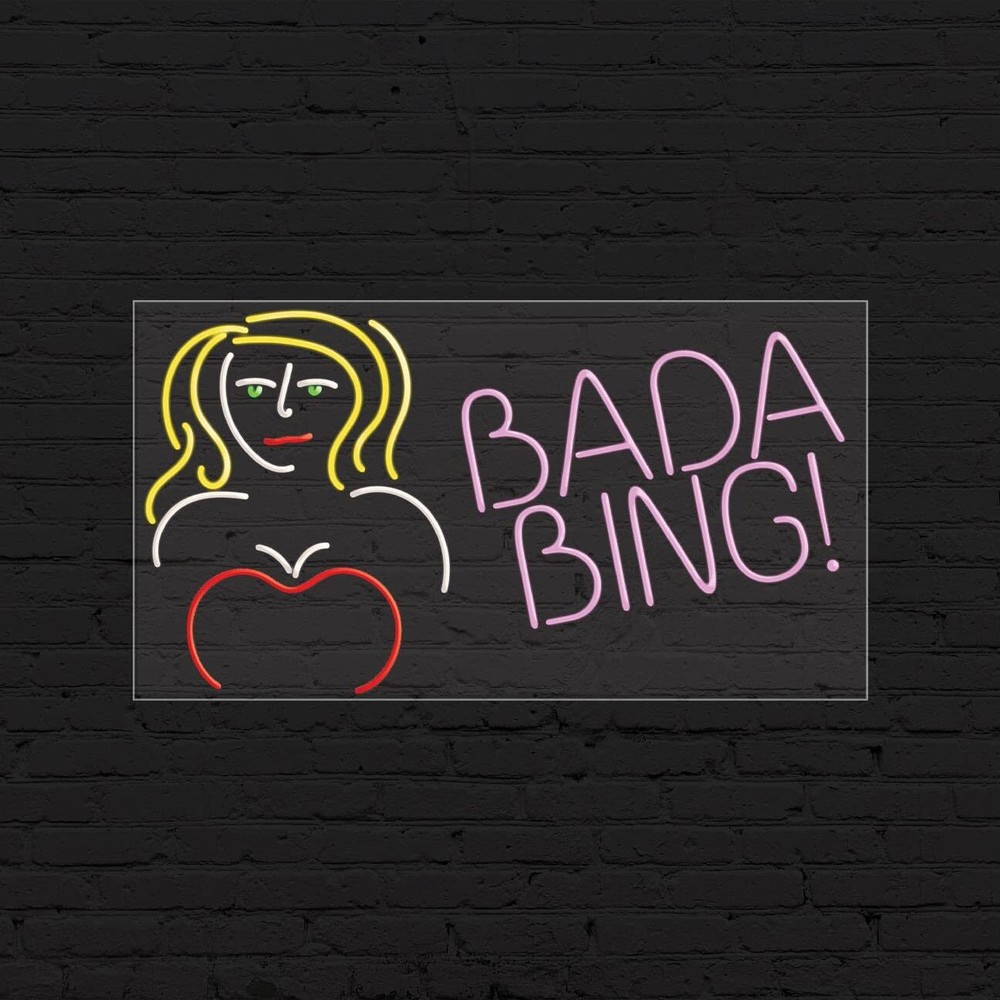 Bada Bing Sign for Business Displays | LED Flex Neon | 37″W x 20″H x 1″D