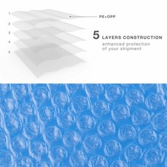 25 Blue Poly Bubble Padded Envelopes Self-Sealing Mailers 6X10 (Inner 6×9)
