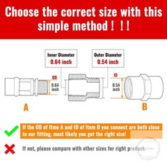 3/8 Inch Female to 1/4 Male Reducer, NPT Brass Pipe Fittings Adapters, 1/4″ Male