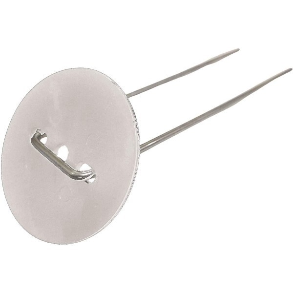 Farm Plastic Supply – White Ground Staple Cap and Stake