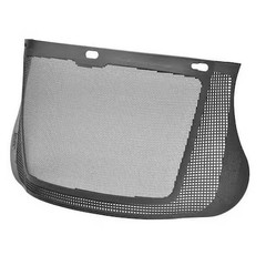 Delta Plus Sv-70 Faceshield Screen Visor, Black Visor, Steel Mesh, Uncoated
