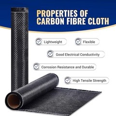 Carbon Fiber Repair Kit 5FT x 12-In Cloth 8oz Epoxy Resin 4oz Hardener DIY