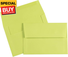 A7 Colored Invitation Envelopes – 5 1/4 x 7 1/4 – Ultra Lime Green – 50/Pack