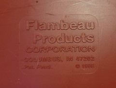 Flambeau 47202 Tool Box Plastic Red 14-1/2 In W X 7-1/2 In D X 5 In H