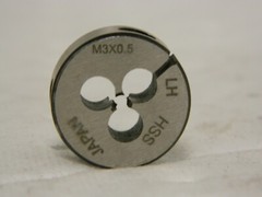 Interstate HSS Round Die M3x0.50 Metric Coarse Thread 1″ Outside Diam 82238035