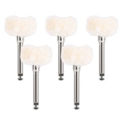 5Pc Cotton Dental Polishing Brush Wheels RA2.35mm Contra Angle RA Latch Type USA