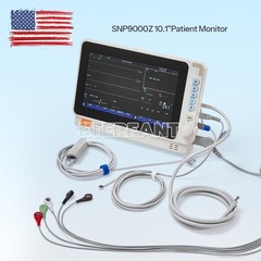 10-Inch Patient Vital Signs Monitor Multi-Parameter ECG/NIBP/TEMP/RESP/SPO2/PR