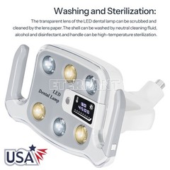 Dental 6LED Shadowless Oral Lamp Light Induction Sensor For Dental Chair 8W/9W