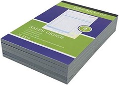 5 Pack Large Sales Order Book Receipt Invoice Duplicate Carbonless Copy 50 Sets