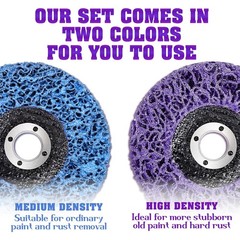5 Pcs-5″ X 7/8″ Stripping Wheel Discs for Removing Paint, Rust, Weld & Oxidation