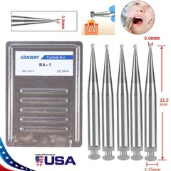 8 Types Dental Round Carbide Bur for Slow Speed Latch Type RA 1# – 8# Burs to