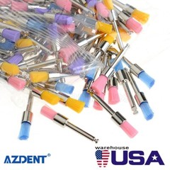 100 Brush Prophy Polisher Brush Latch Flat Type (RA) Nylon Bowl Polishing Dental