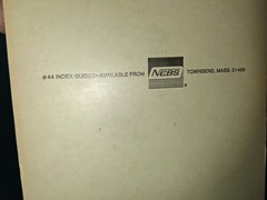 Vintage Nebs 944 Posting File For Forms Up To 6 1/2 x 9 1/4″ With 25 Cards