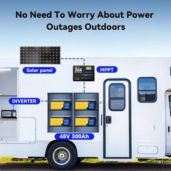 12V 300Ah LiFePO4 Lithium Battery 3840Wh Built-in BMS Deep Cycle RV Marine Solar