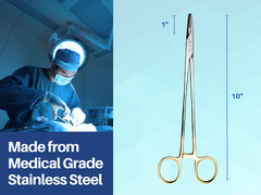 Mayo Hegar Needle Holder Driver 10 inches w/ Tungsten Carbide ARTMAN INSTRUMENTS