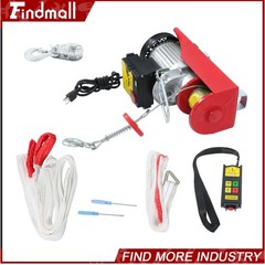 Findmall 1320lbs Electric Hoist 328ft/100m Wireless Remote Control 110V 1150W
