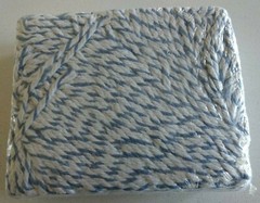 KLEEN HANDLER Finish Mop CUT-END STRIPE Blue/ White NANO MICROBIAL Bison Life