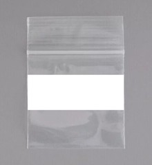 500/PCS White Block 2″x2″ Clear Reclosable Seal Bag Plastic Zip Lock Bags 2Mil
