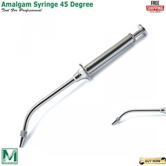 Amalgam Carrier Gun Syringe 45° Dental Filling Cavity Preparation Restoration CE