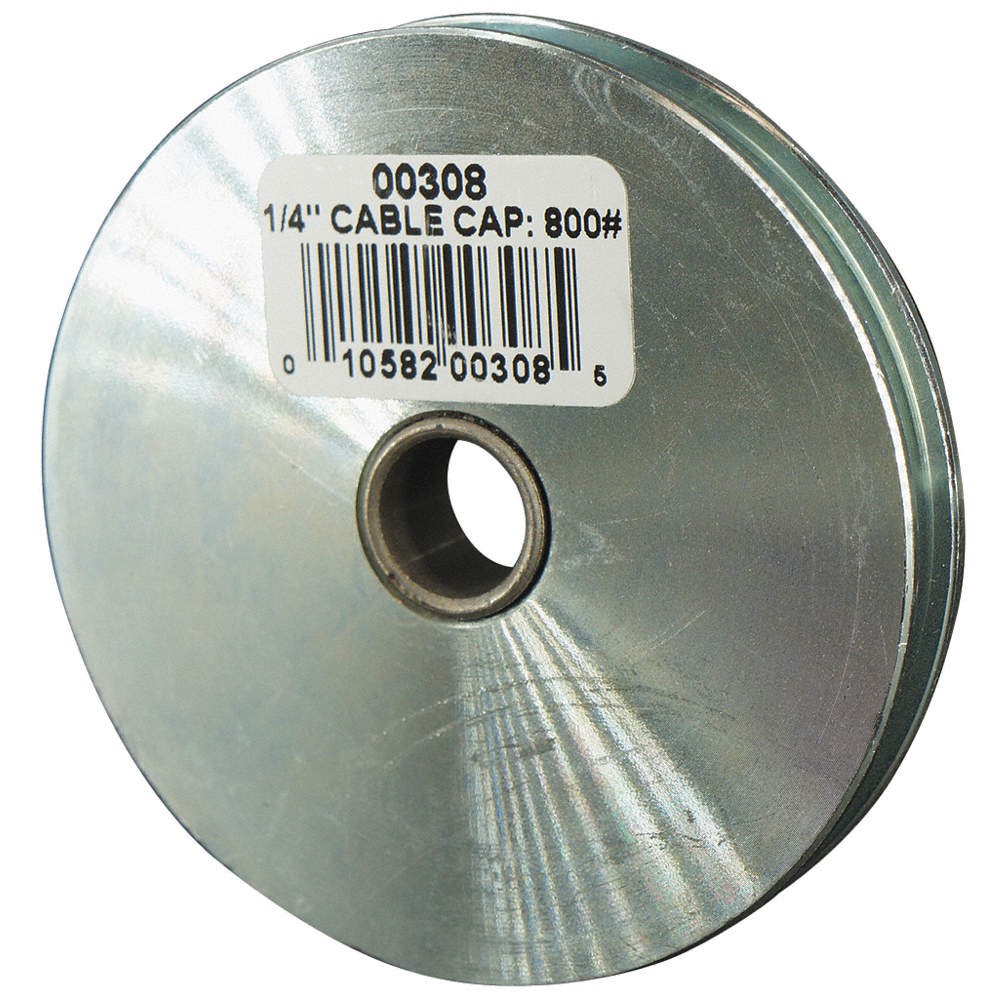 GRAINGER APPROVED 00308-C Sheave,800 lb Cap.,1/4 in Rope Diameter 493R61