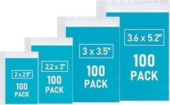 Mini Resealable Plastic Storage Bags Assorted Zip Baggies