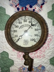 GENERAL ELECTRIC CO SCHENECTADY NY GE Steampunk Locomotive 1890’s Oil Gage Steam