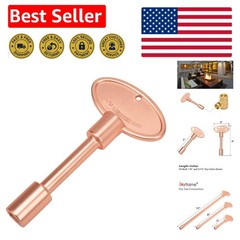 Rose Gold Universal Gas Valve Key – Elegant 3″ Handle for Fire Pit & Fireplace