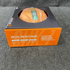 STUDSON SHK-1 Full Brim Vented Industrial Safety Helmet Orange Third-Party Logo