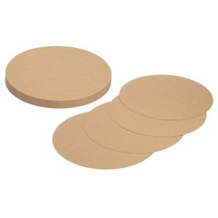 24 Pcs Circle Card Stock, 10 Inch Cardstock Paper Circles for Craft, Kraft Color