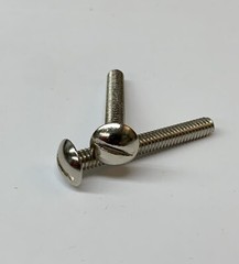 1/4-20 X 2 Slotted Truss Screw Wide Head NICKEL Plated Chrome 1/4” X 2” (50 Pcs)