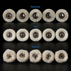 Dental Polishing Brushes Wheels Goat Hair/Felt/Cotton Contra Angle RA Latch Type