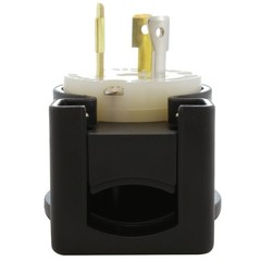 AC WORKS® NEMA L7-20P – 20A, 277V Locking Male Plug in Black