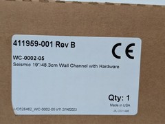GCX WC-0002-05 seismic 19in wall channel with hardware 411959-001 Rev B as shown