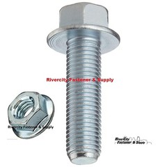 (6) M12-1.25 x 45 or M12x45 12mm x 45mm J.I.S. Small Head Hex Flange Bolt & Nut