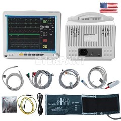 8/12″ Patient Monitor CCU ICU Vital Sign NIBP RESP PR ECG TEMP SPO2 For Hospital