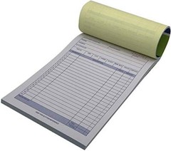 5 Pack Large Sales Order Book Receipt Invoice Duplicate Carbonless Copy 50 Sets