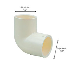 1/2 in. CPVC-CTS 90-Degree Slip x Slip Elbow Fitting (10-Pack)