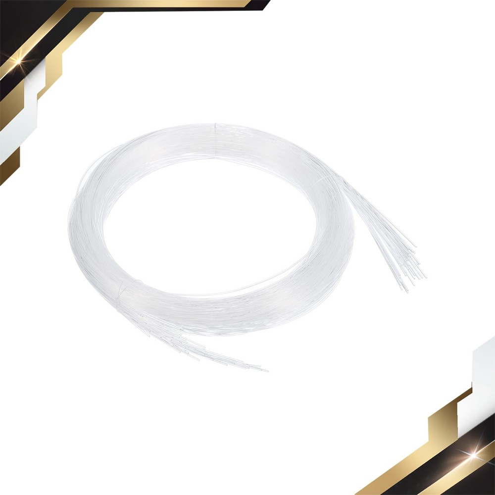 50 x 9.8ft PMMA Mixed Fiber Optic Cable Strands 0.04″ Side Glow LED Illumination