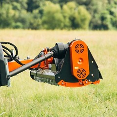 Titan Attachments 3 Point 65″ Offset Flail Ditch Bank Mower for Cat 1 Tractors