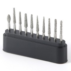AZDENT Dental Diamond Zirconia Cutting Burs for High Speed Handpiece FG 1.6mm